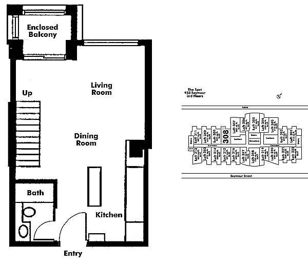 Floor plan Loft308