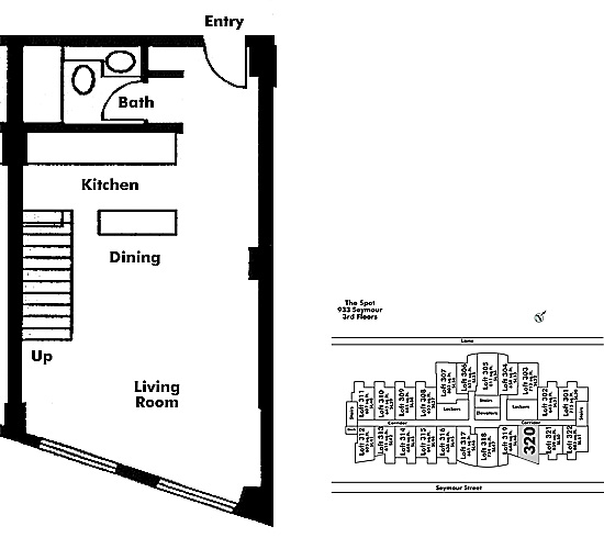 Floor plan Loft320