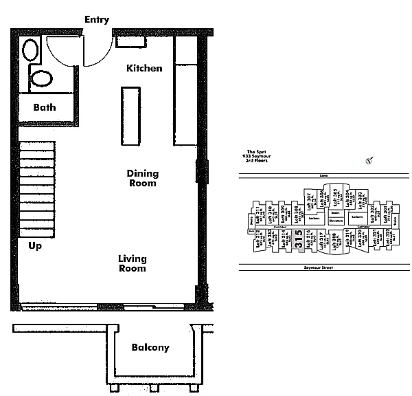 Floor plan Loft315