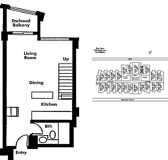 Floor plan Loft304