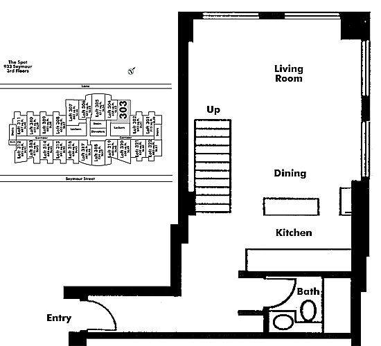 Floor plan Loft303