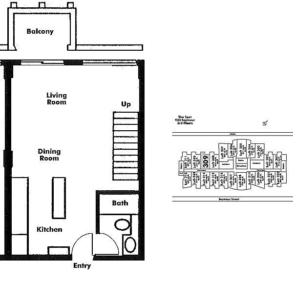 Floor plan Loft309