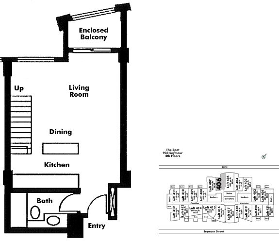 Floor plan Loft406