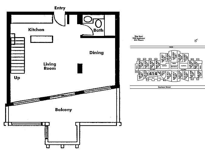 Floor plan Loft414