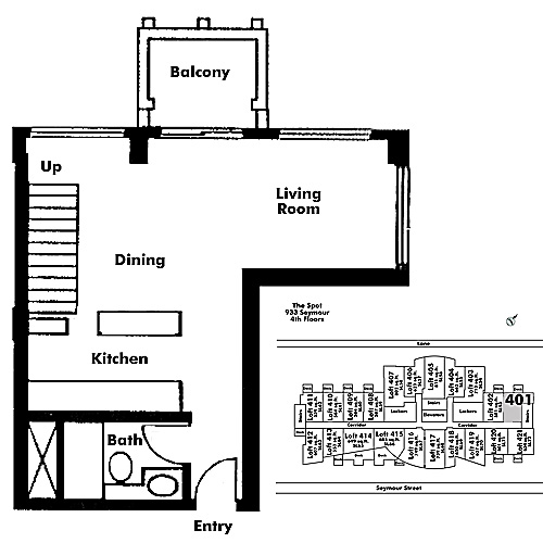 Floor plan Loft401