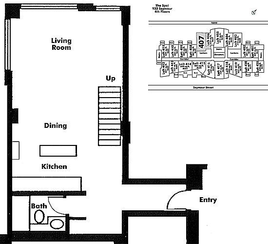 Floor plan Loft407