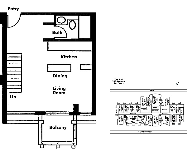 Floor plan Loft420