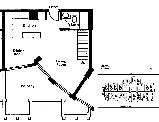 Floor plan Loft415