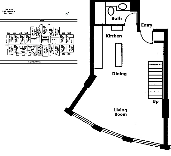 Floor plan Loft416