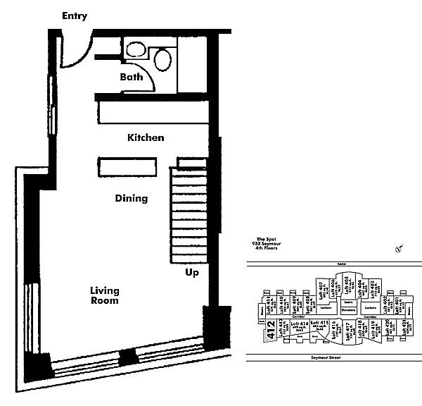 Floor plan Loft412