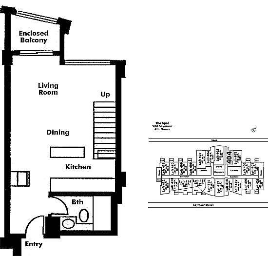 Floor plan Loft404