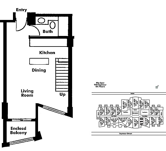 Floor plan Loft418