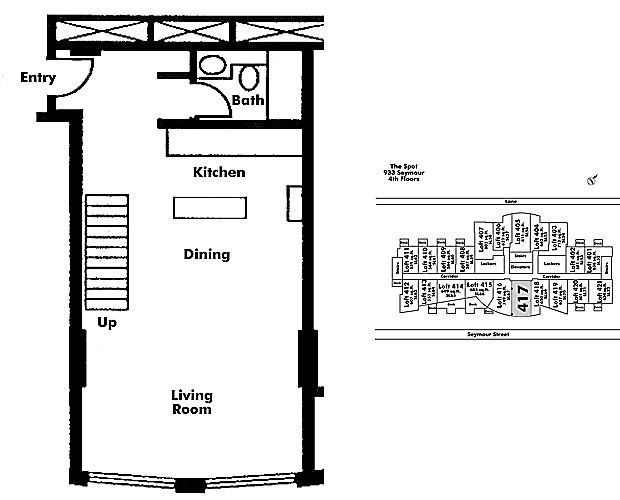 Floor plan Loft417