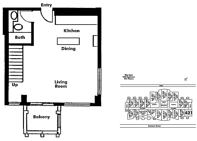 Floor plan Loft421