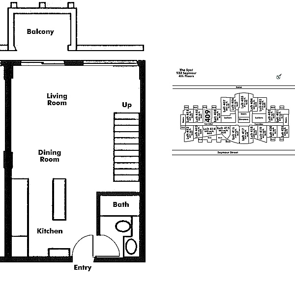 Floor plan Loft409