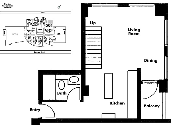 Floor plan Loft501