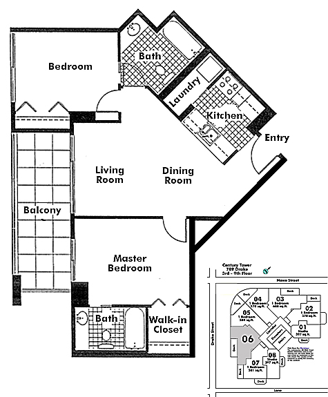 Floor plan 406