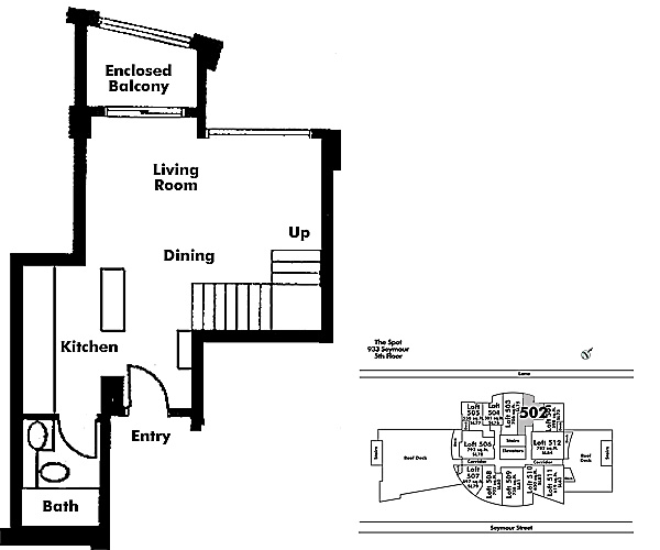 Floor plan Loft502
