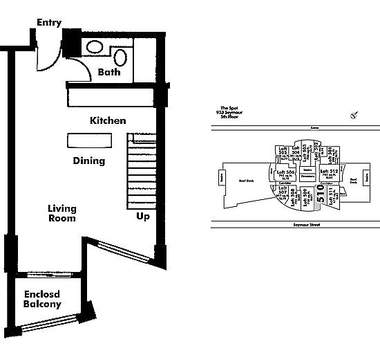 Floor plan Loft510