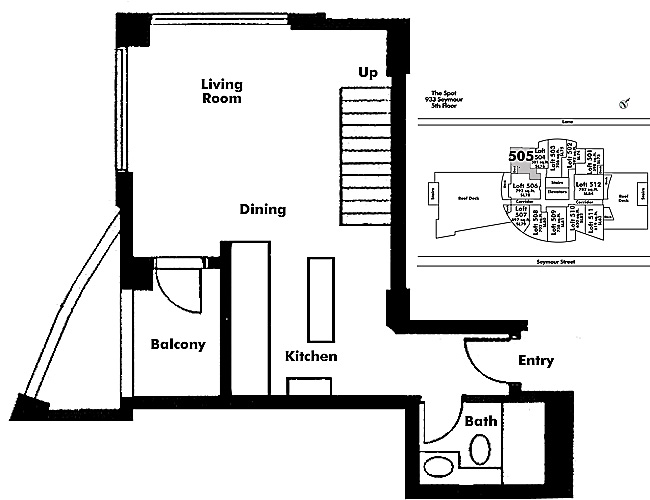 Floor plan Loft505