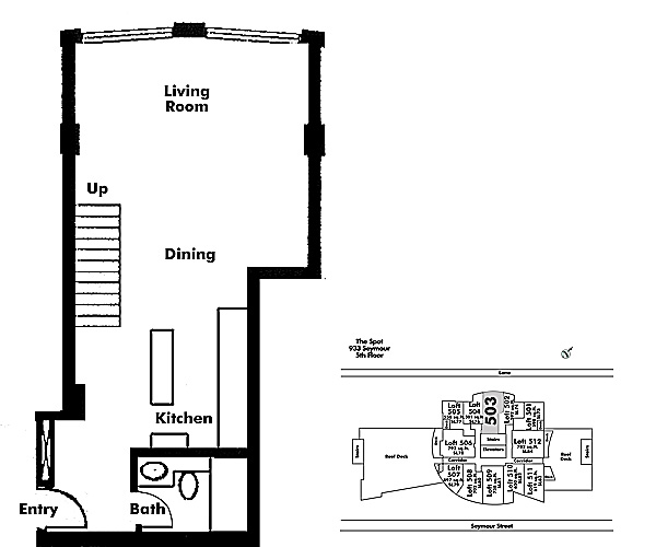 Floor plan Loft503
