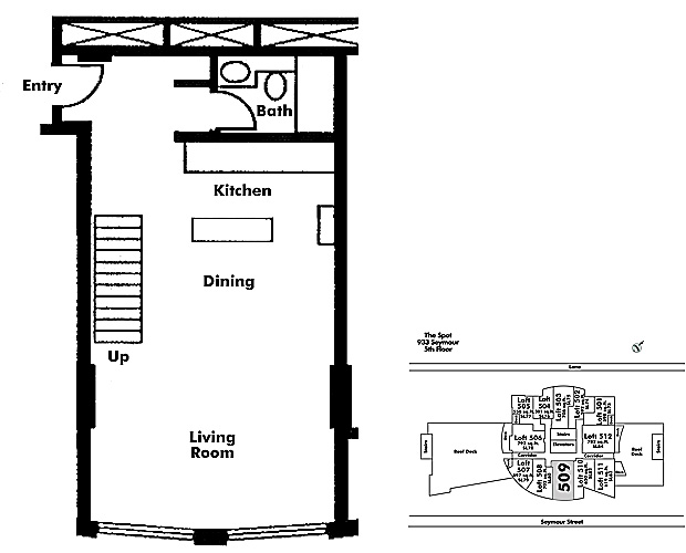 Floor plan Loft509