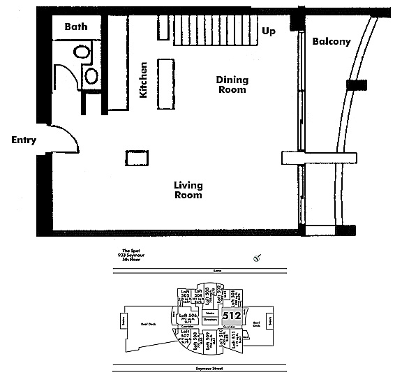 Floor plan Loft512