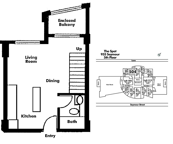 Floor plan Loft504