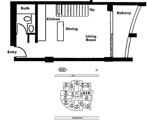 Floor plan Loft614