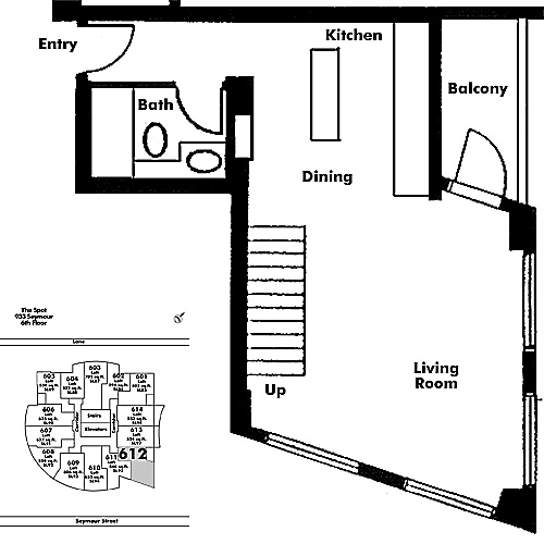 Floor plan Loft612