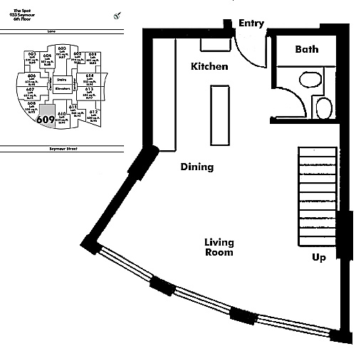 Floor plan Loft609