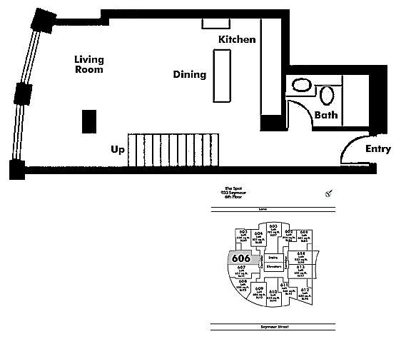 Floor plan Loft606