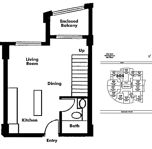 Floor plan Loft604