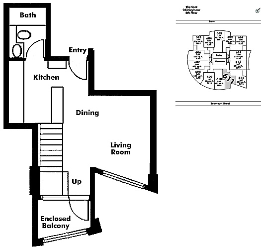 Floor plan Loft611
