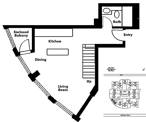Floor plan Loft608