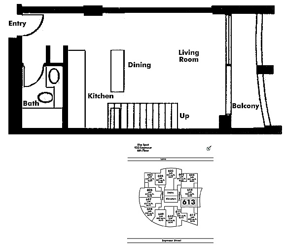 Floor plan Loft613