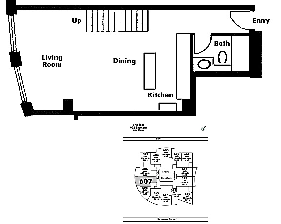 Floor plan Loft607