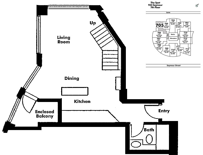 Floor plan Loft705