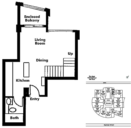Floor plan Loft702