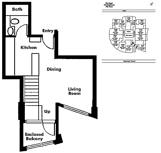 Floor plan Loft711