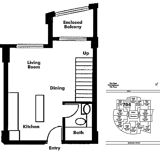Floor plan Loft704