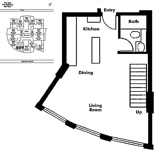 Floor plan Loft809