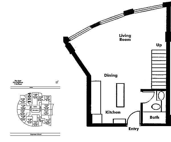 Floor plan Loft1104