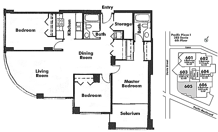 Floor plan 605