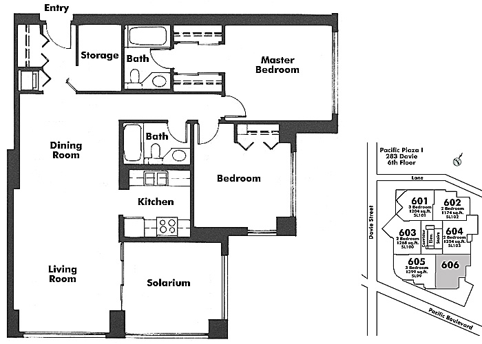Floor plan 606