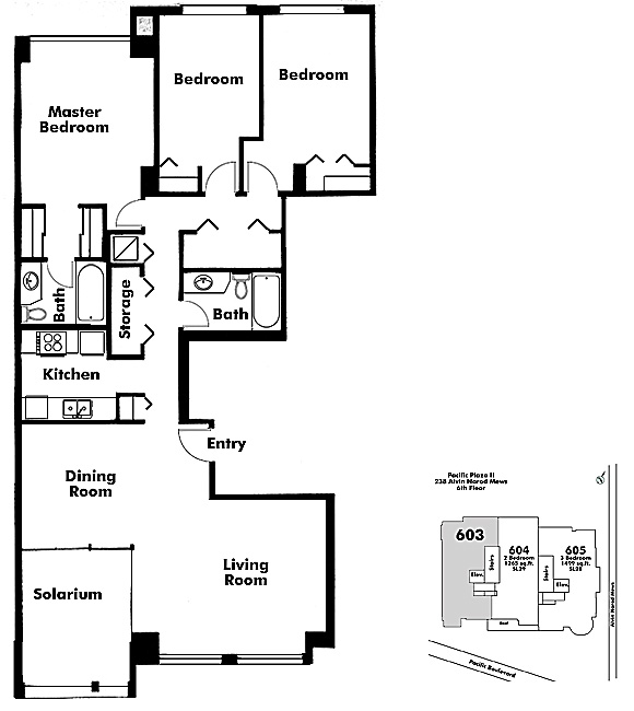 Floor plan 603