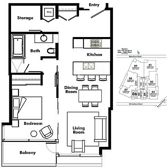 Floor plan 2606