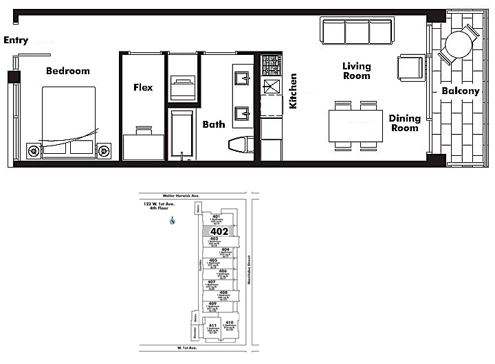 Floor plan 402
