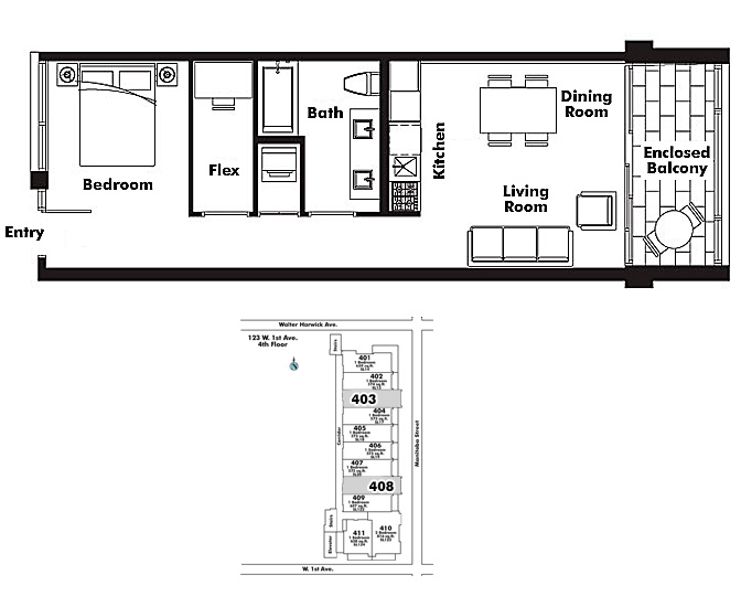 Floor plan 403