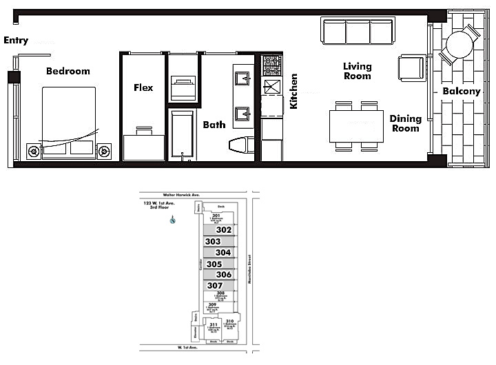Floor plan 307